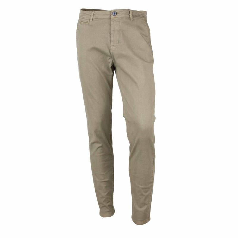 

Мужские хлопковые чиносы приталенного кроя цвета хаки DEELUXE 74