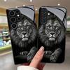 Samsung S26ULTRA Mobile Phone Case A90 Lion Head S24 Tempered Glass A16 Black Protective Case A07