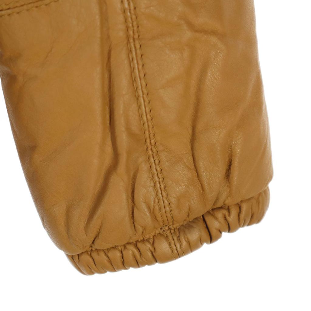 Langarm Füllung in Baumwoll-Lederjacke M Braun Herren Gebraucht