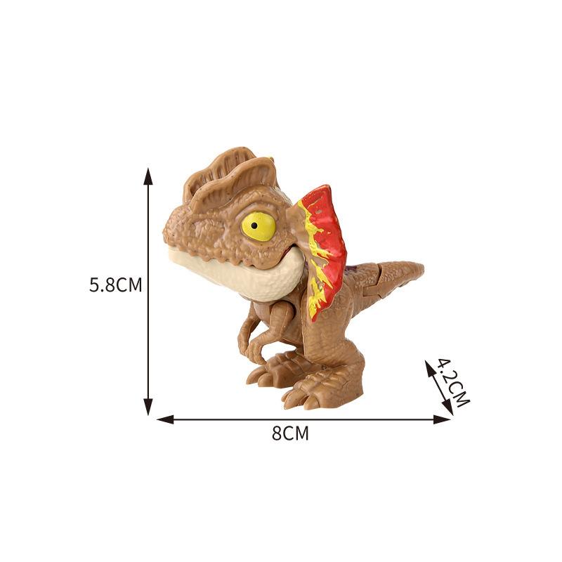 Jurassic Finger Dinosaurier Triceratops Tyrannosaurus Modell Spielzeug für Kinder Kreative Fingerbeißende Dinosaurier Interaktives Spielzeug Junge Geschenk