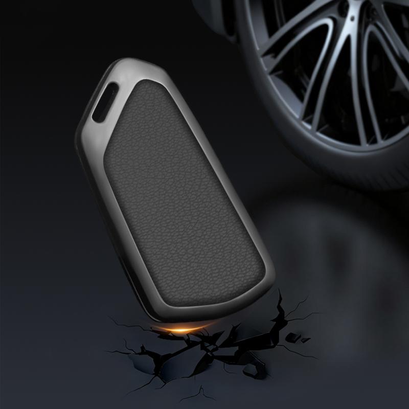 Alloy Car Key Case Cover Shell Fob  for VW Volkswagen Golf 8 MK8 ID.3 ID.4 Cupra Skoda Octavia A8 SEAT Leon MK4 Accessories