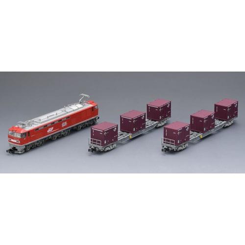 TOMYTEC TOMIX N Gauge JR EF510 Type 0 Container Train Set 98485 Model Train Electric Locomotive
