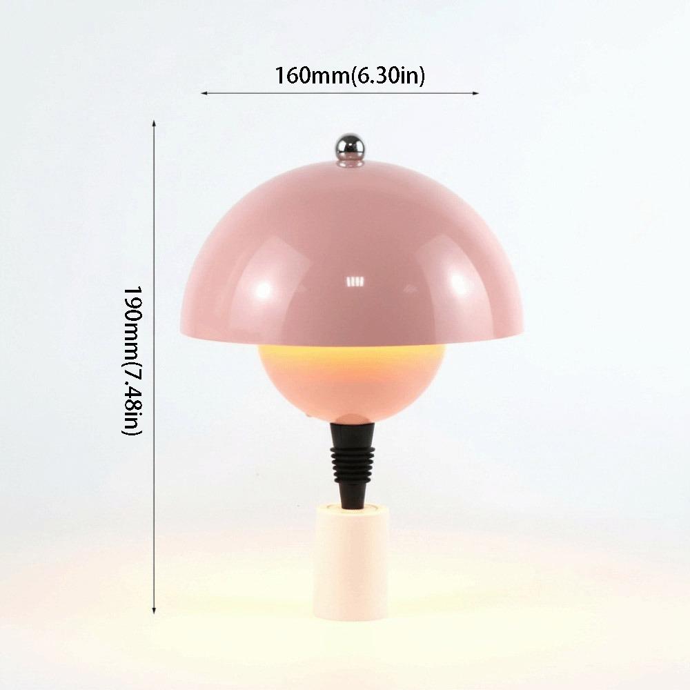 Rechargeable Bottle Lamp 3 Color Touch Dimming Table Lamp Mushroom Bottle Head Stepless Dimming Ambient Fixture Restaurant