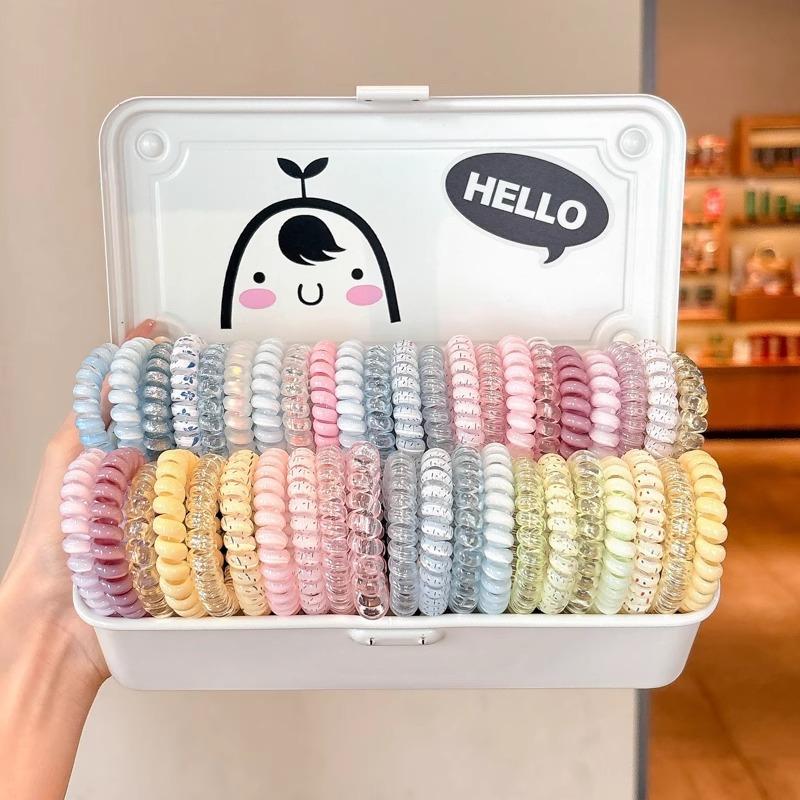 Bold Seamless Telephone Line Embroidered Hair Ring, Versatile Headband, Simple Elastic Hair Rope Headpiece