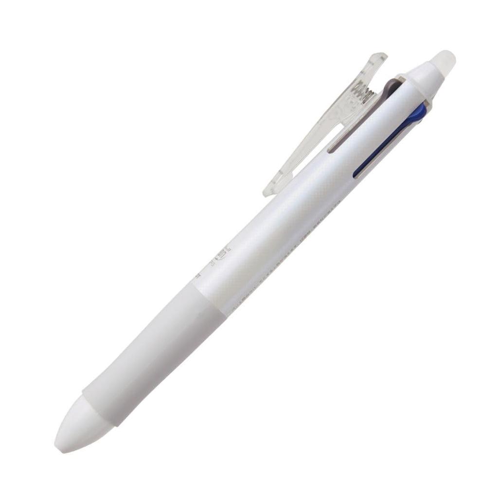 Pilot Frixion Ball 4 Erasable Ballpoint 4-Color Pen, 0.5mm, White, LKFB-80EF-W