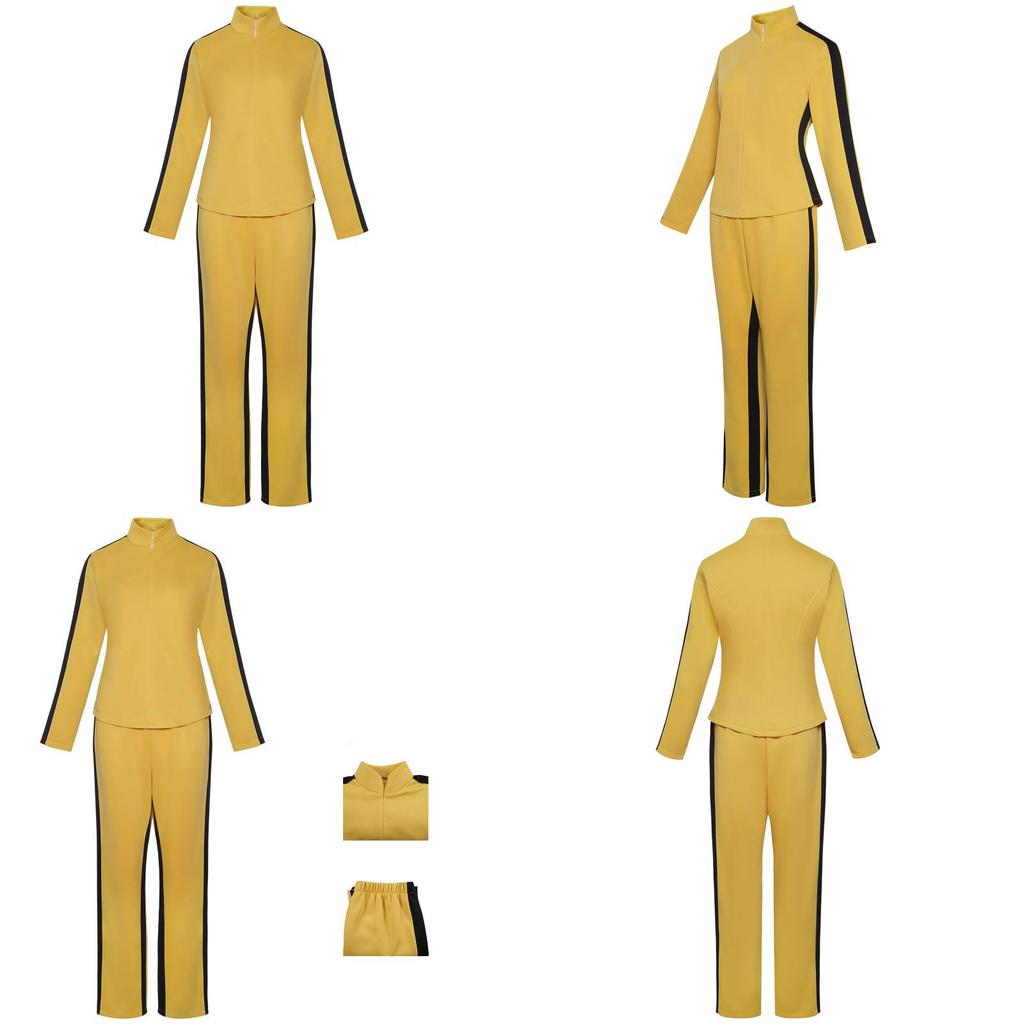 Set Costum Kill Bill Vol 1 Pentru Cosplay Și Halloween Cu Material Confortabil Pentru Adulți