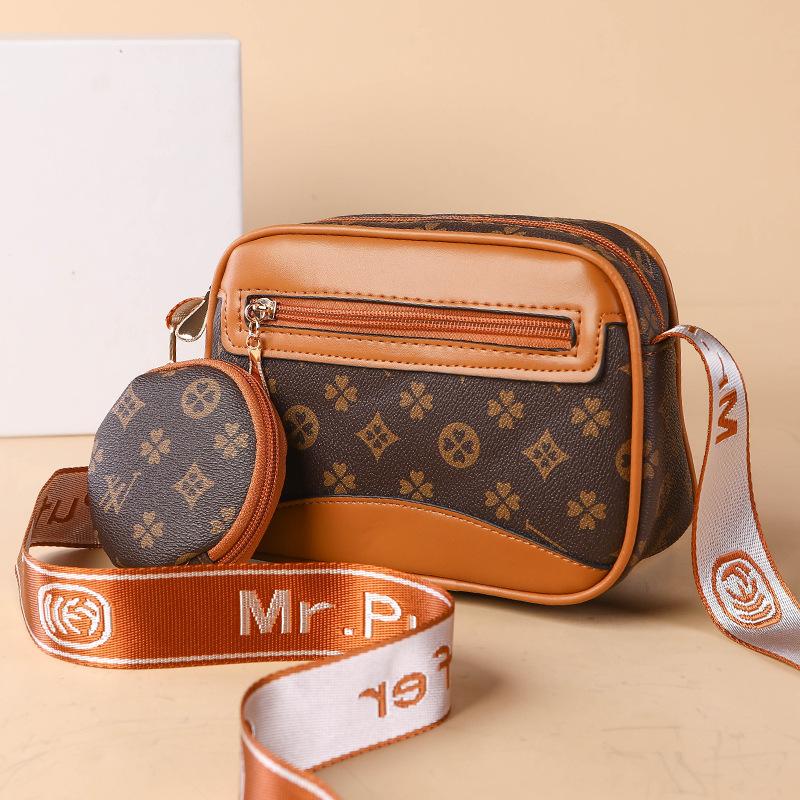 Fashionable Middle-aged Mom Bag, Versatile Single-shoulder Crossbody Bag, Large-capacity Square Bag