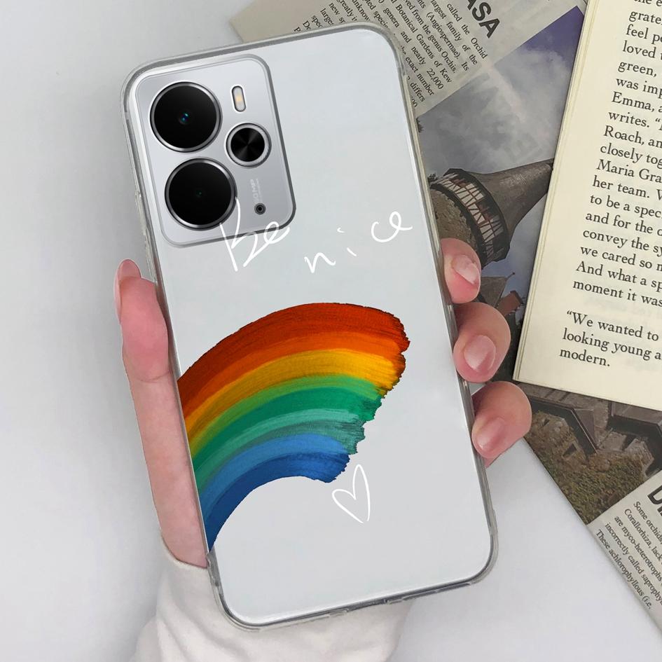 Clear Cases For Oppo K9 K7 R11 R15 Realme 14 Find X2 X3 X5 K3  Fashion Rainbow Pattern Soft Slim Silicone Dustproof Protective Housing For Oppo Covers