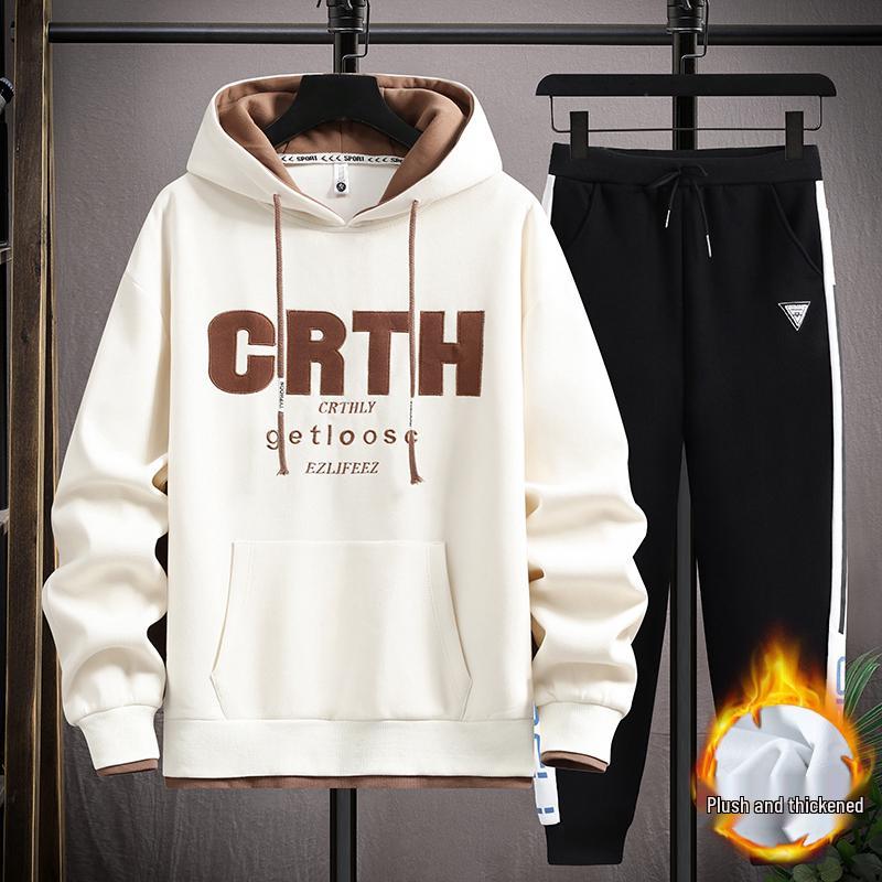 Huggorm Herr Huvtröja - Avslappnad, Tjock Sammet, Lös Passform, Trendig Ungdomsstil för Vår och Höst.