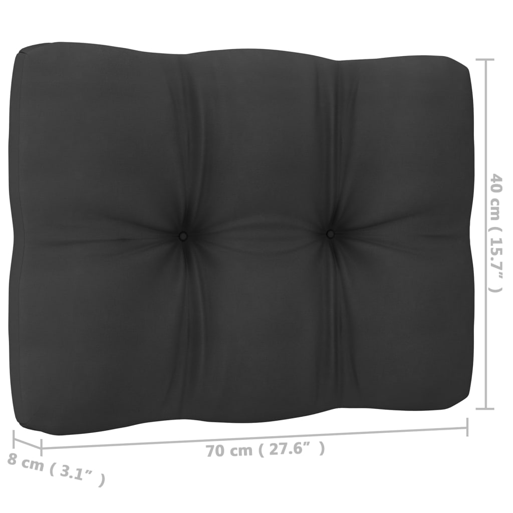 Ecksofa für den Außenbereich mit Kissen, Gartenstuhl und Hocker aus massivem Kiefernholz