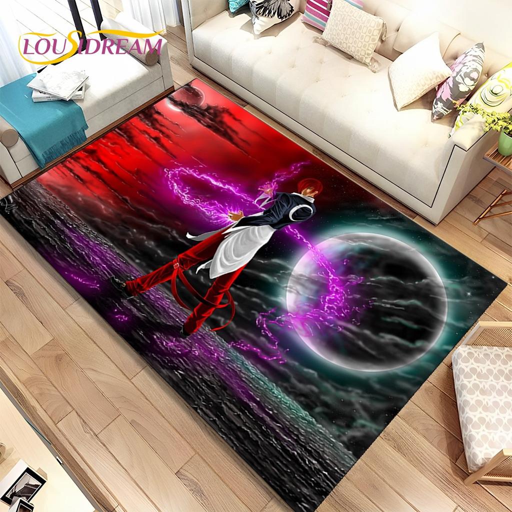 3D King of Fighters Retro Game Gamer Area Rug,Carpet Rug for Home Living Room Bedroom Sofa Doormat Decor,kids Non-slip Floor Mat