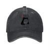 Schwarzer Bär Logo Gewaschene Canvas Baseballkappe mit Minimalistischem Design und Weichem Komfort-Sitz für den Täglichen Gebrauch
