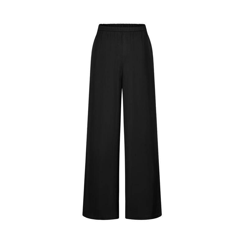 Jiusi Annakou 100% Acetate Relaxed Wide-Leg Pants