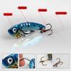4pcs Metal VIB Fishing Lures Bass Spoon Crank Bait Artificial Bait Fishing Lure with Hooks Tackle