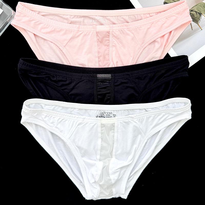 Herren Modal U-Form High-Cut Transparent Bikini Slips