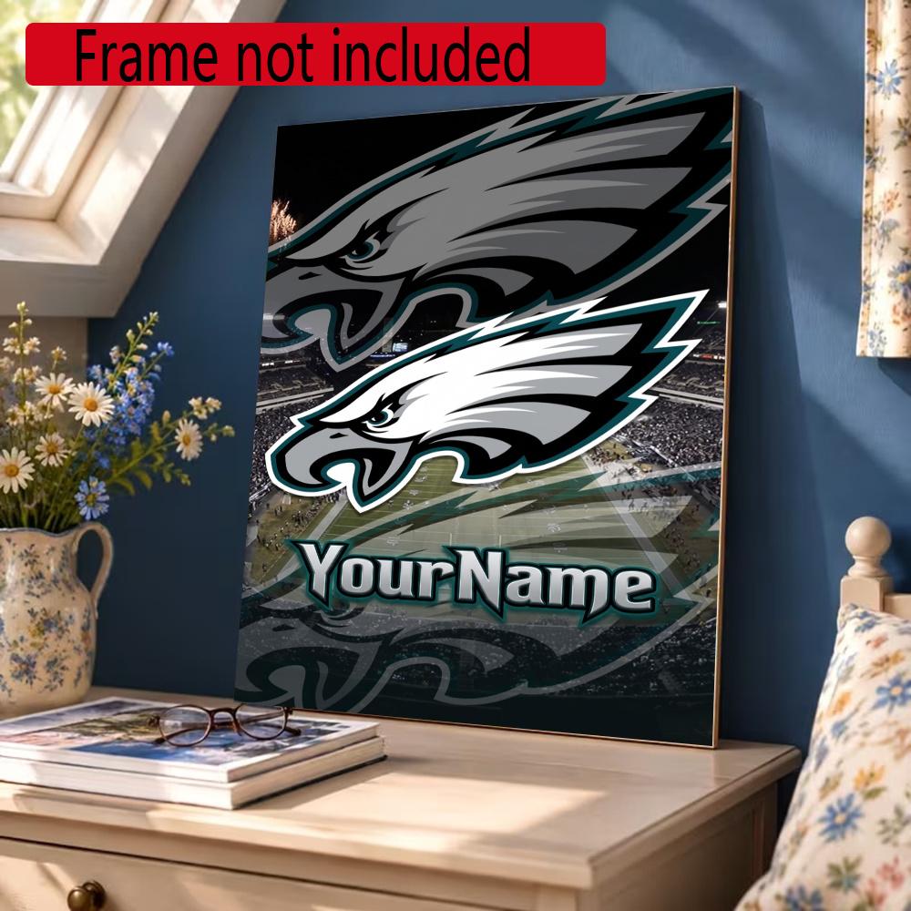 Philadelphia Eagles Personalized Name Diamond Paintings Mosaic Wall Round Diamond Art Painting Kits Embroidery Crystal Accessories Frameless