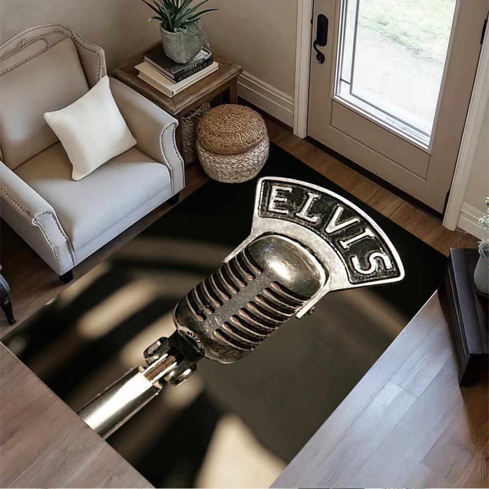 Elvis Presley Performance Carpet Design for Balcony Decorate room Living Rooms Foyer Anti-slip Rug Anime Office Decor Spiritual Gift