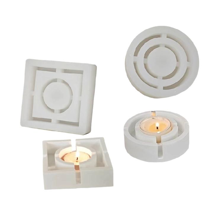 Home Decors Candlestick Epoxy Moulds Resin Art Candlestick Silicone Mould Candle Hodler Mold for Party Decorations
