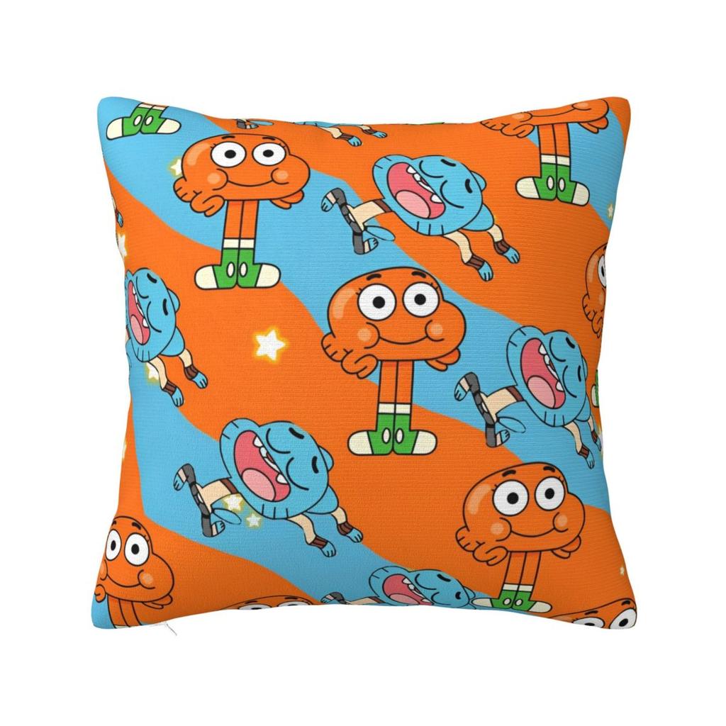 Cartoon Game Gumballs Square Pillowcases Seat Cushion Case Cute Decorative Pillowcase 45*45