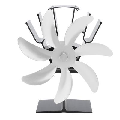7-Blatt-Wärmebetriebener Ofenventilator, thermoelektrische Kaminventilatoren aus Aluminiumlegierung für Holzbrenner