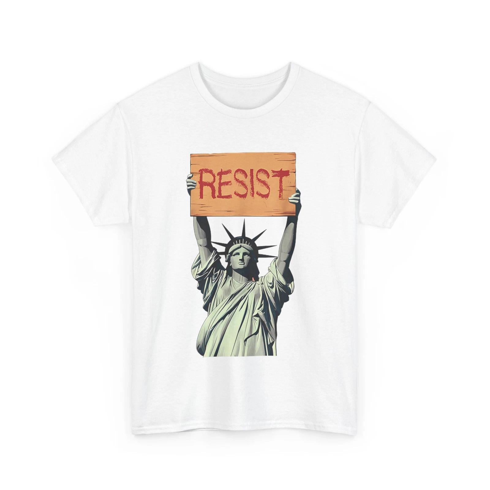 Trump Resist Trump Protest Anti Political Protest Statue of Liberty Shirt XL