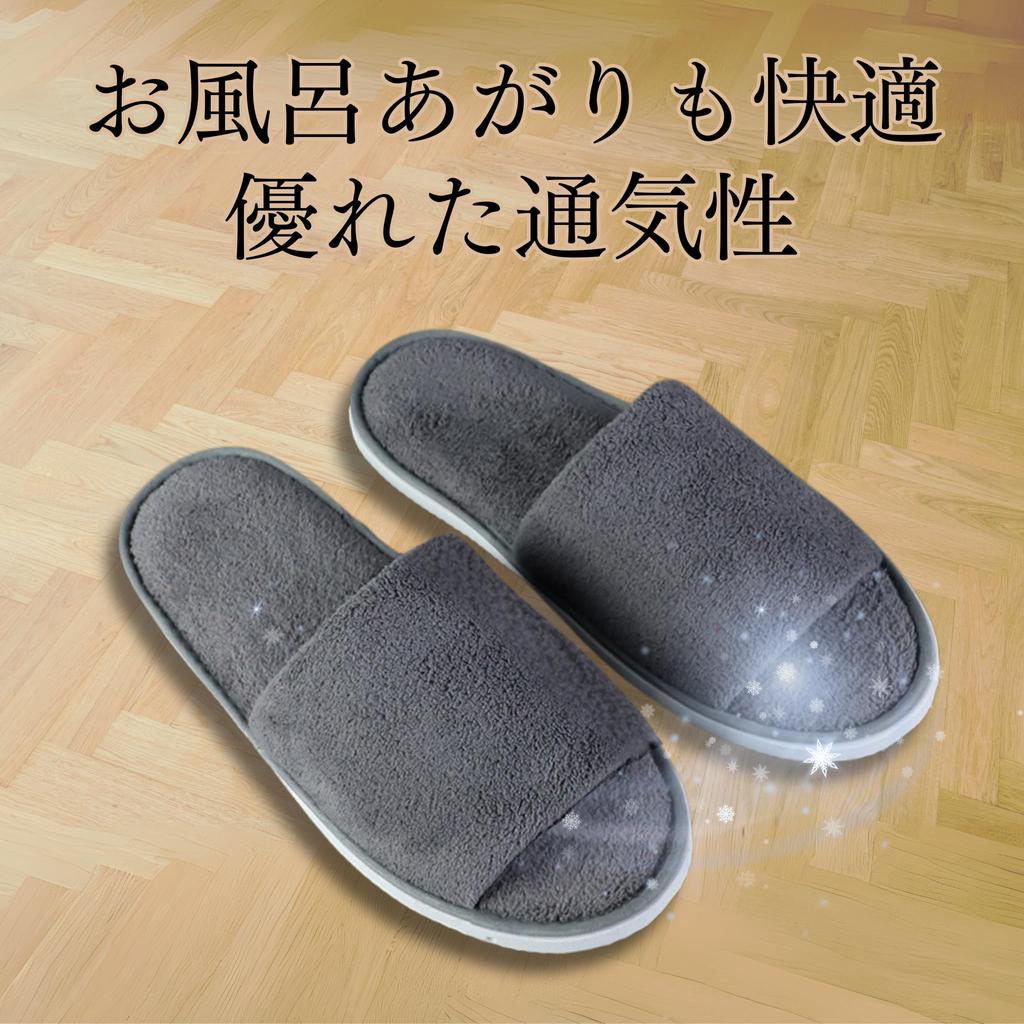 Golspia Disposable Individually For Indoor 6 Pairs Slippers, Wrapped, Portable, Thick, Hotel-Quality, Guests, Use, Unisex, White/Gray,
