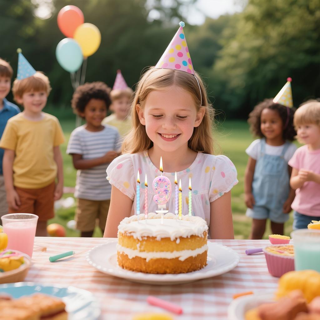 Macaron Colored Ball Threaded Candle Set Birthday Candle Decoration