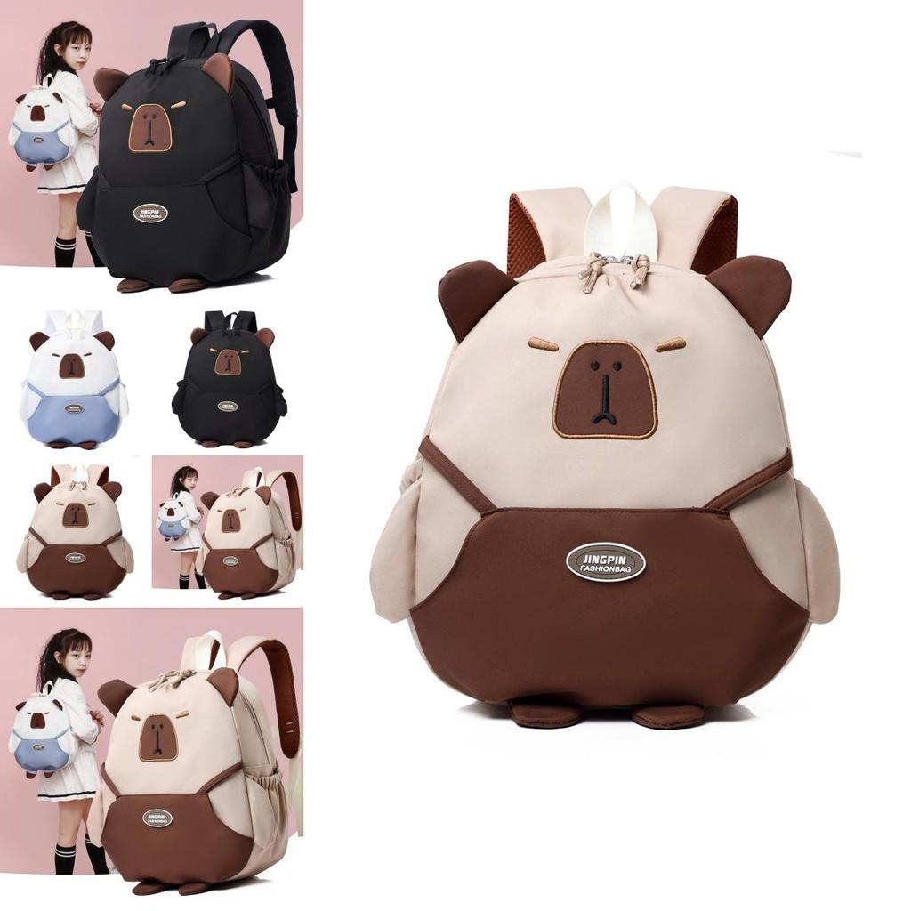 Trendy Unisex Kids Backpack For School Featuring Lightweight Nylon Material With Fun Anime Patterns