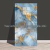 Waterproof Marble Imitation Tile Wall Sticker for Kitchen Renovation - Oil & Moisture Resistant, Self-Adhesive Decor.