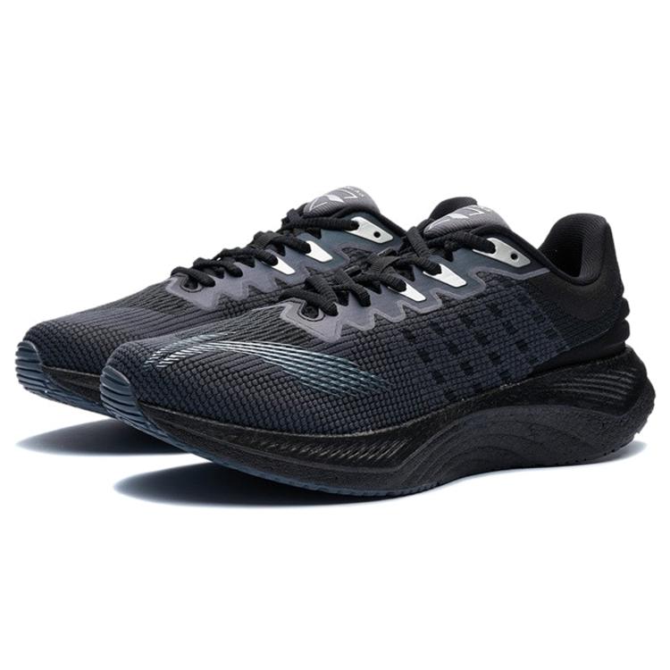 New LiNing YueYing Cushioning Anti Slip And Wear Resistant Low Top Running Shoes Black ARHR145-1
