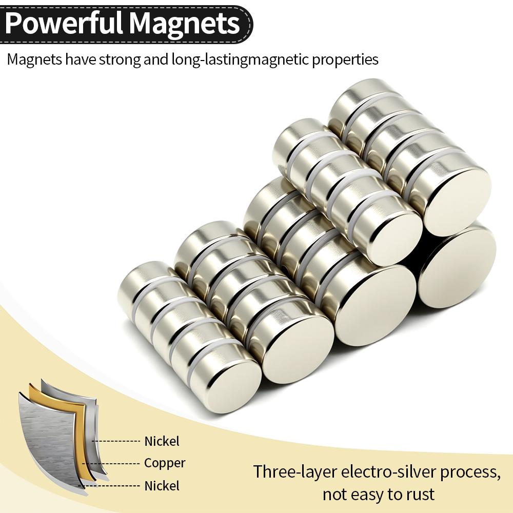 Super Strong Neodymium Magnet N35 NdfeB Permanent Magnetic Imanes Round Powerful Magnets Refrigerator Magnet 5x10/8x10/20x10