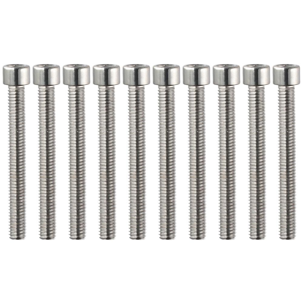 10pcs Bolt Stainless Steel Machine Screws Silver Socket Head Cap Screws Countersunk Screws Furniture