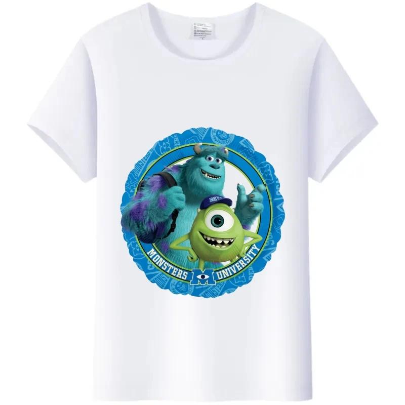 Casual Monsters, Inc. T-Shirt White Female TShirt James -P- Sullivan Funny Mr.Q Graphic Tees Aesthetic Clothing Unisex