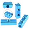 1/4in 2Way 5 Port Air Compressor Hose Inline Manifold Block Splitter Fitting 3pcs