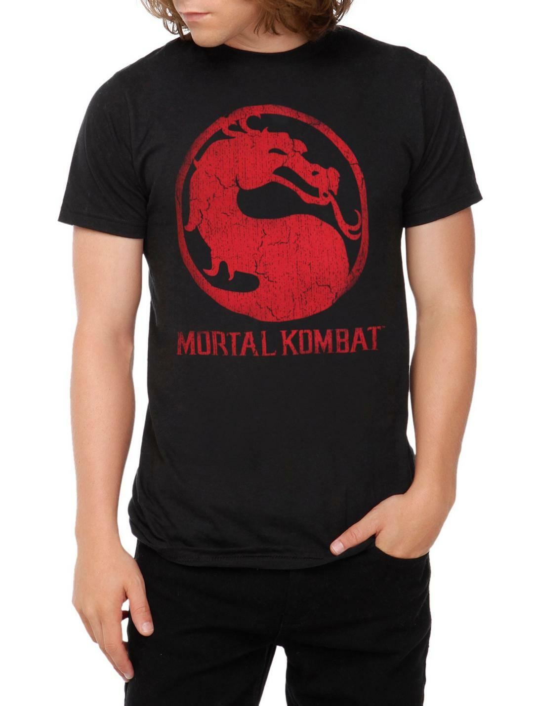 Mortal Kombat Classic Distressed Logo T-Shirt S разноцветный