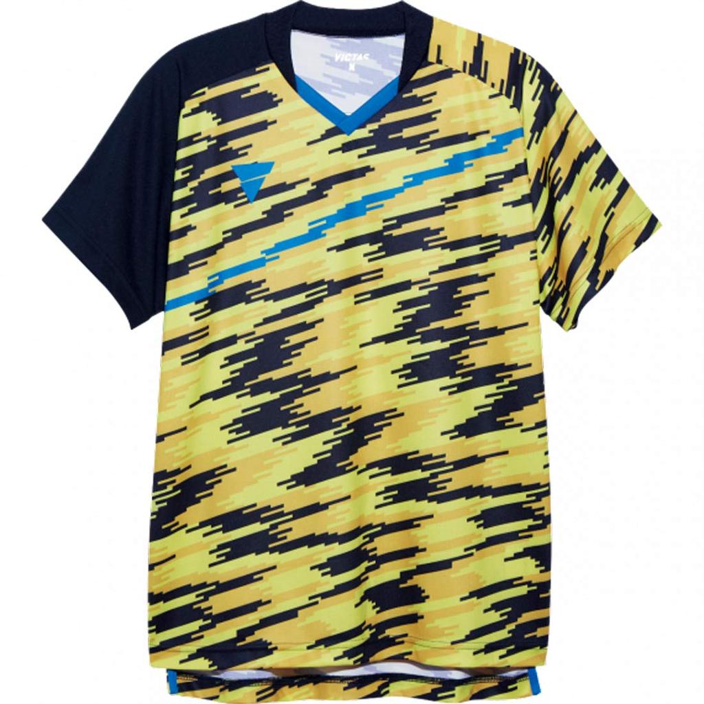 VICTAS Table Tennis Game Shirt Unisex Can Be Worn In Official Matches Yellow XL 031476 V-GS902 (0400)