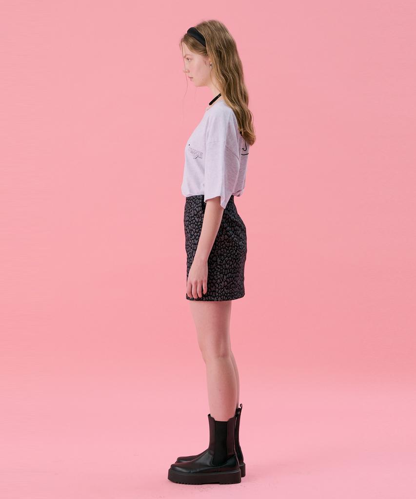 Jun Jun Space Vol11.Leopard Mini Skirt_Black(Vol11.Leopard Mini Skirt_Black)