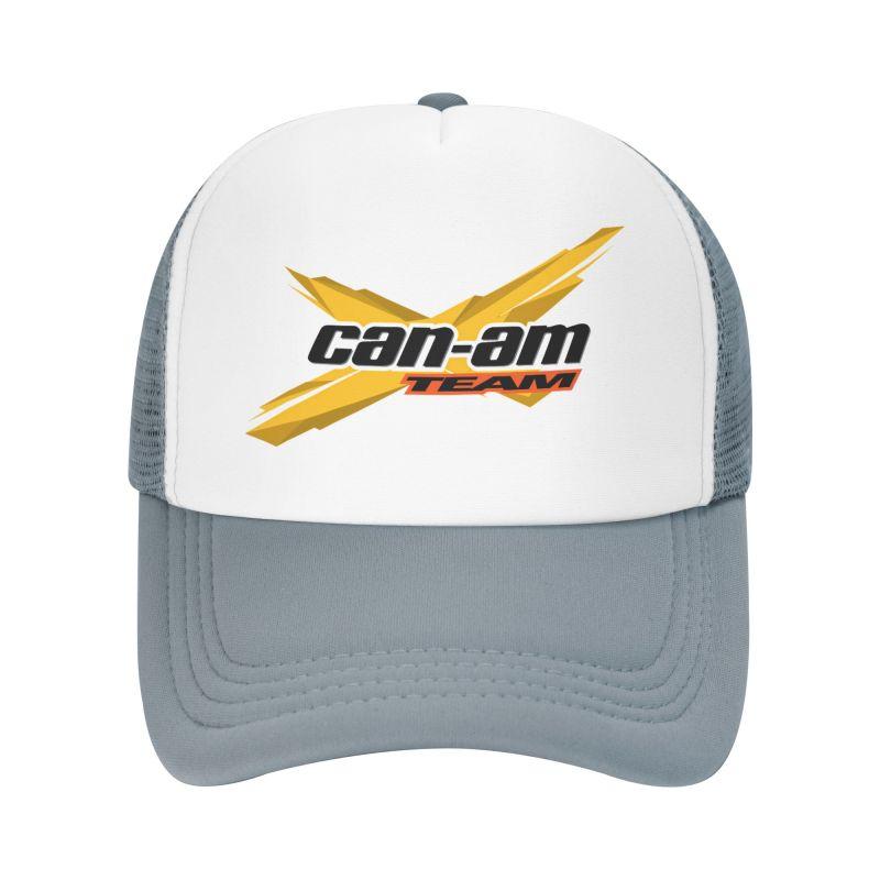 Custom BRP Can Am Logo Print Mesh Baseball Cap Summer Breathable Mesh Sun Hats Caps Unisex Outdoor Adjustable Casual Headwear