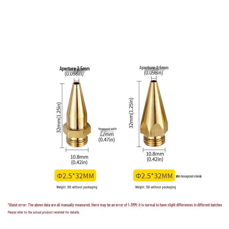 Extended Small Hole Nozzle for Hot Melt Glue Gun