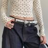Thin Women's Belt PU Leather Dress Jeans Belt Simple Waist Belt  Streetwear