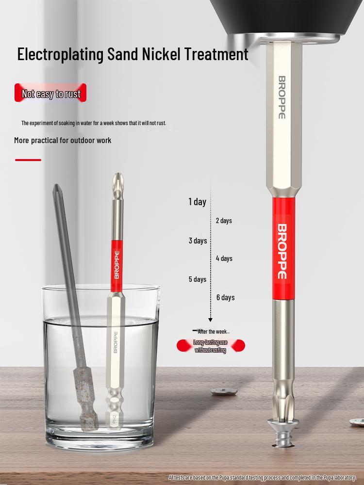 High Torque Phillips Head Bit Set: Shock-Resistant, Strong Magnet, High Hardness, for Electric Screwdrivers & Hand Drills.