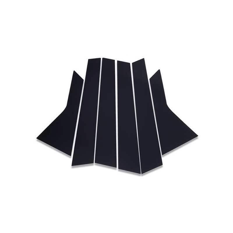 For Hyundai Santa Fe 2019-2023 Glossy Black PC Window Center BC Pillar Cover 6PC