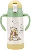 Skater (STWM3N-A) Double-Handled Stainless Steel Water Bottle with Straw, Baby Mug, Disney Winnie the Pooh Picnic Design, 350ml, for Girls