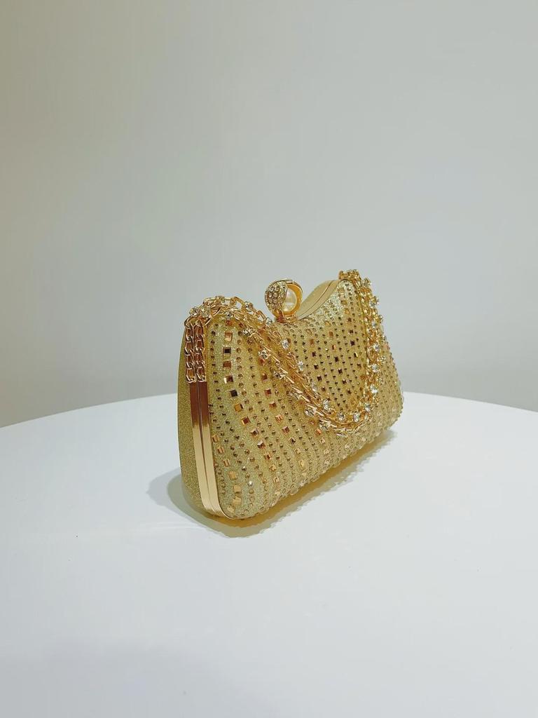 Elegant Retro Rhinestone Evening Crossbody Handbag
