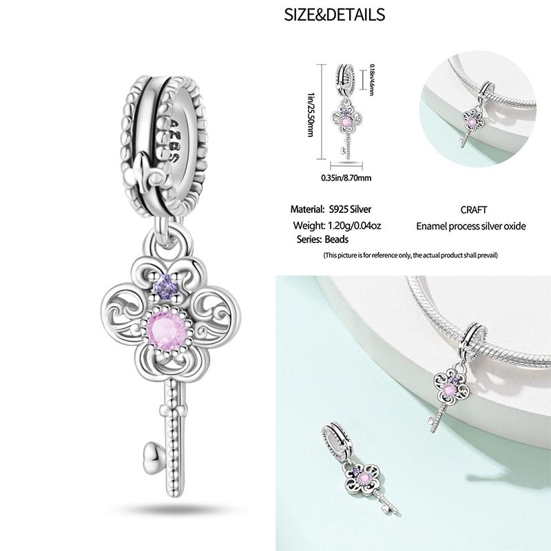 Copper Classic Purple Retro Heart Shape Lotus Angel Pattern Charms Beads Fit Necklace Bracelets Pendant Diy Jewelry