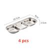 SUS 304 Stainless Steel Pepper Roast Meat Sauce Dishes bowl Separate Sushi Vinegar Soy Plates Tableware Food Seasoning Tray