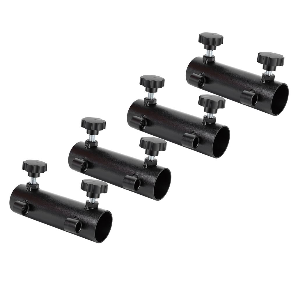 4pcs Camping Tent Rod Holders Windproof Awning Rod Holder Portable Tent Fixed Tube Pole Stands for Fishing Hiking