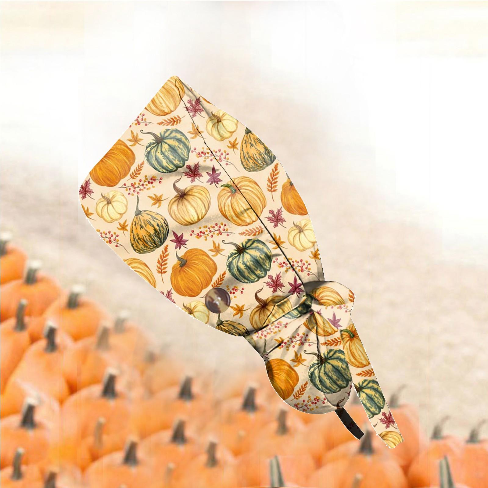 

Рабочая шапочка с кнопкой, регулируемая резинка для хвоста, длинная шапочка для волос, хлопковые шапки с завязками сзади, один размер, лента для галстука для женщин и мужчин One Size жёлтый