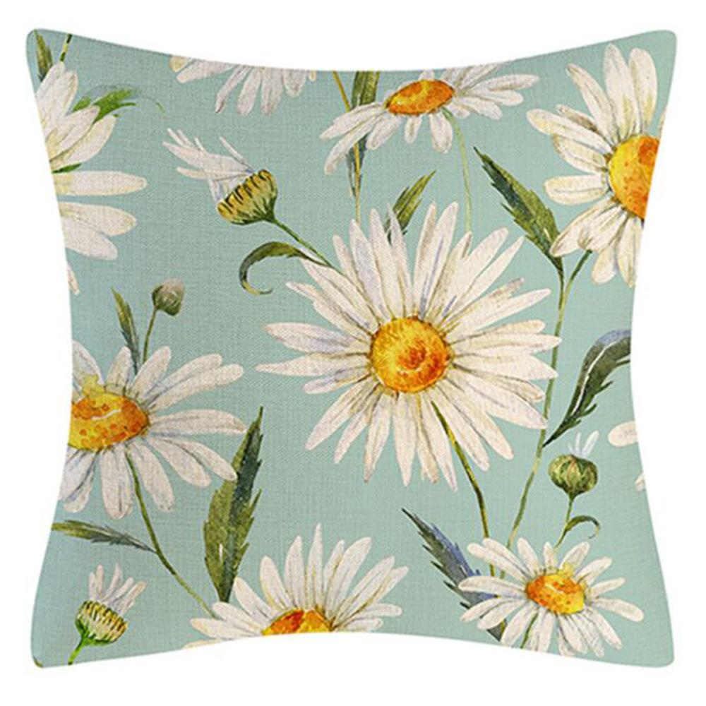 Daisy Sunflower Pillow Case Spring and Summer Home Decoration Pillow Case Pillow Case Cushion Case