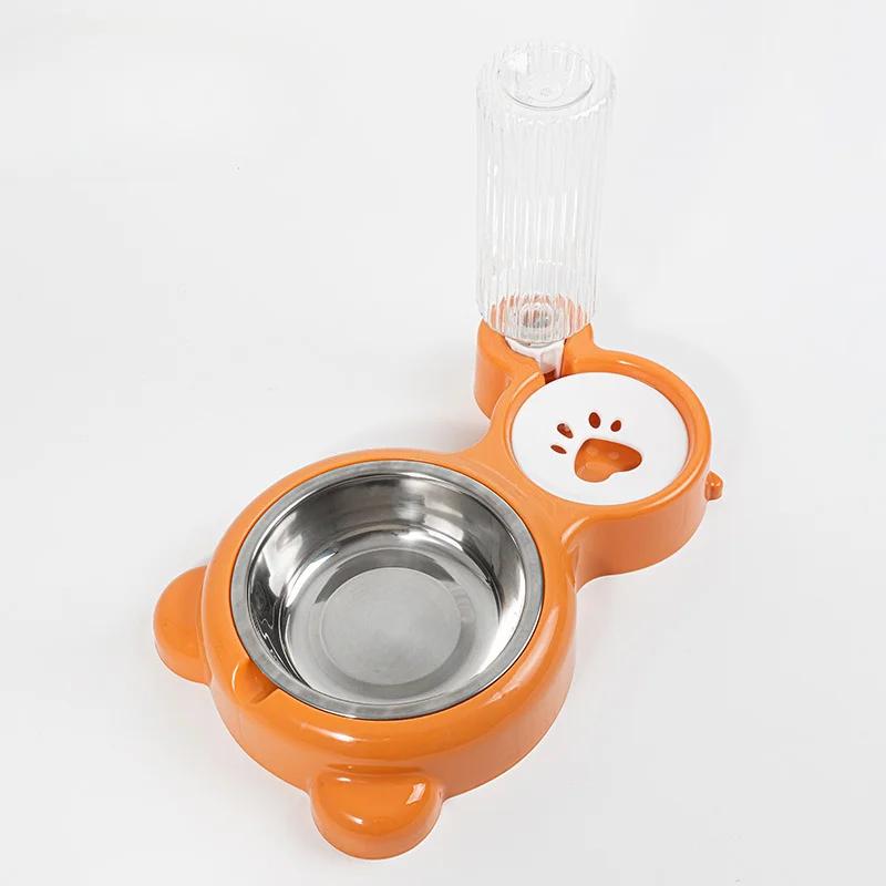 sotPet Water Dispenser for Cats and Dogs  Automatic Water Storage Pet Food Bowl Food Container with Waterer Pet Supplies